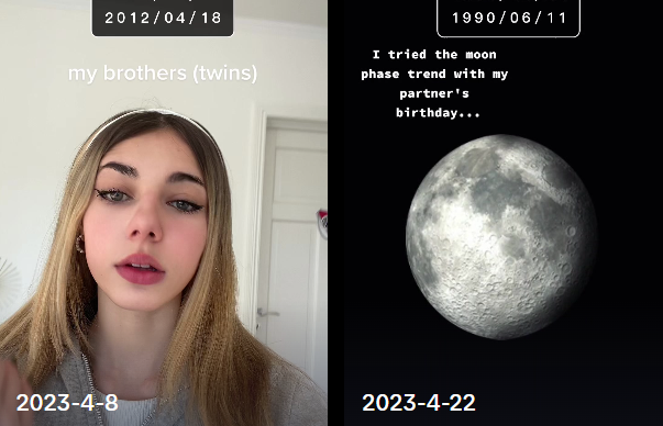 Moon Phase On My Birthday TikTok Trend