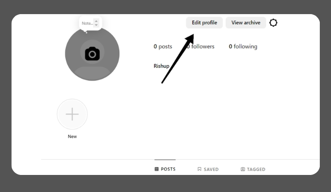 Change Your Email on Instagram from desktop Edit profile