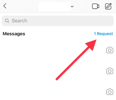 Instagram Messages go to Requests Inbox.