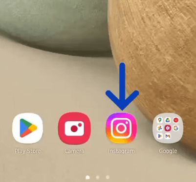 Open the Instagram app in android