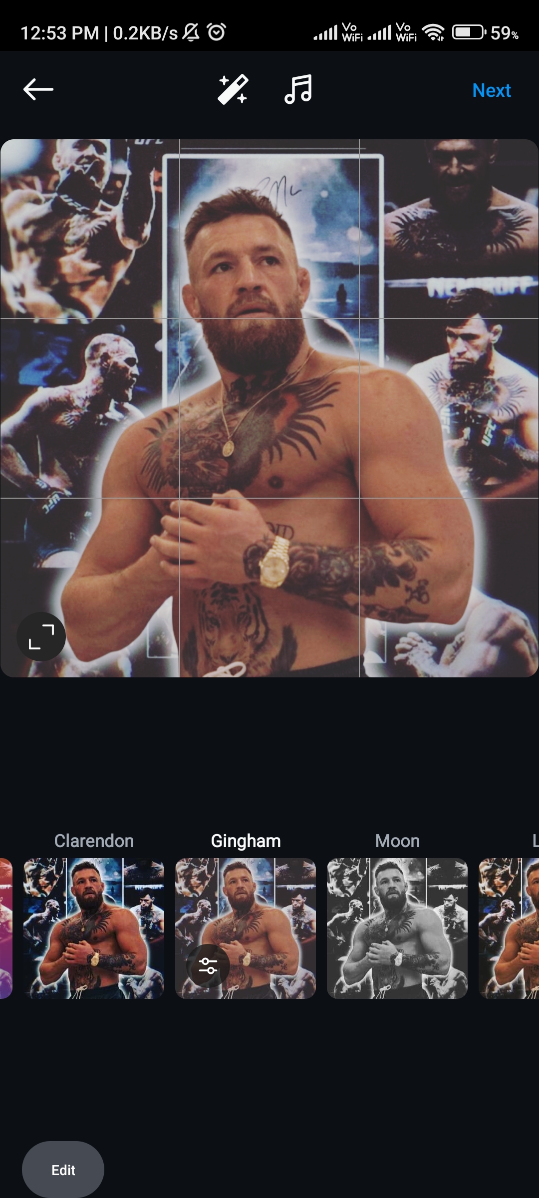 Popular Instagram Filter Gingham