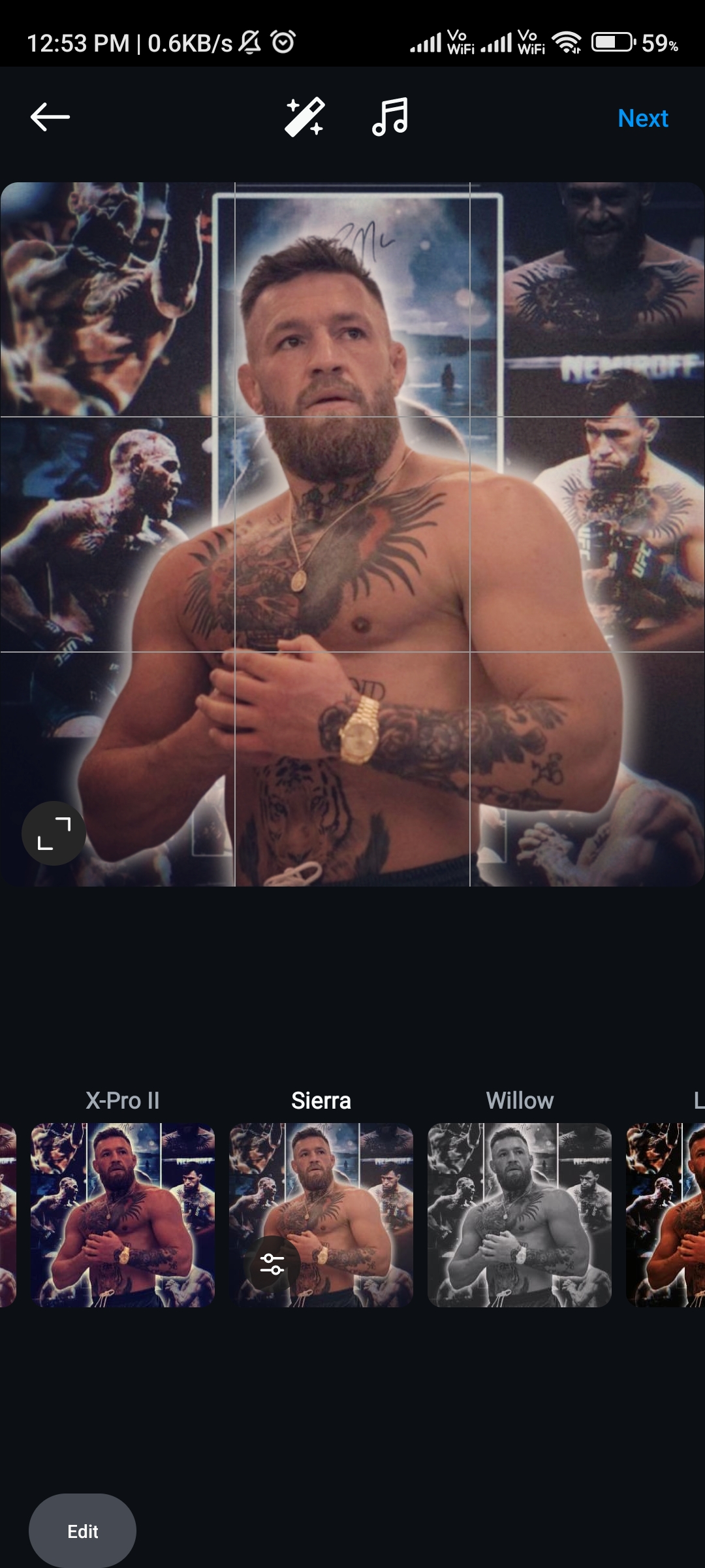Popular Instagram Filter Sierra