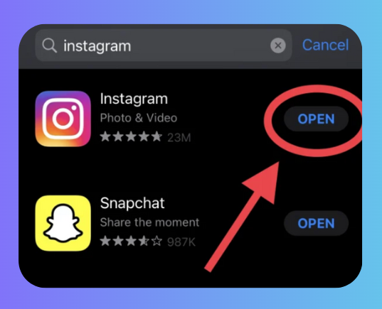 Update the Instagram Application