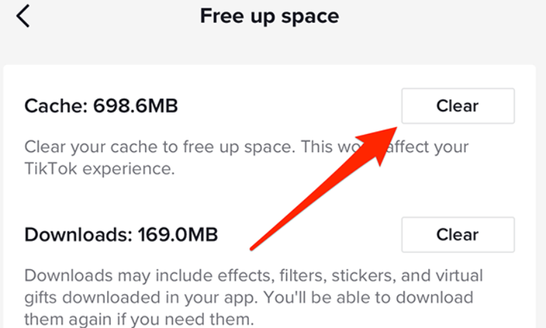 Stop the Repetition of Videos on TikTok FYP by clearing cache