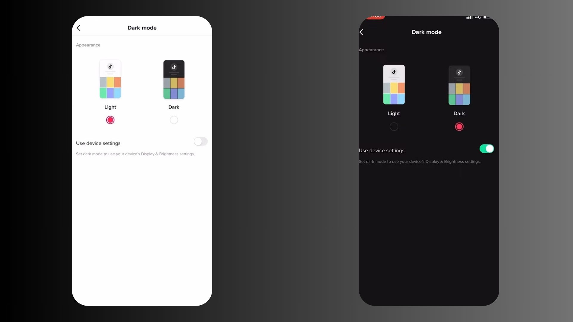 Enabling Dark Mode on TikTok for iOS (1)