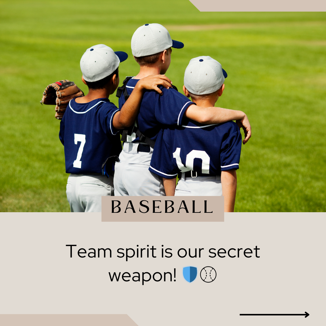 Baseball Team Spirit Captions