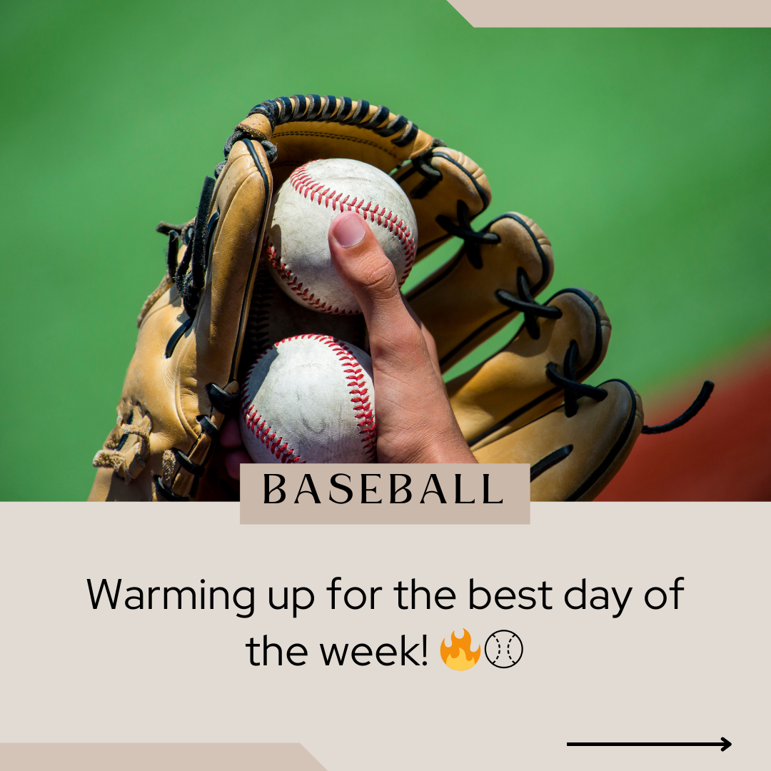 Game Day Baseball Captions